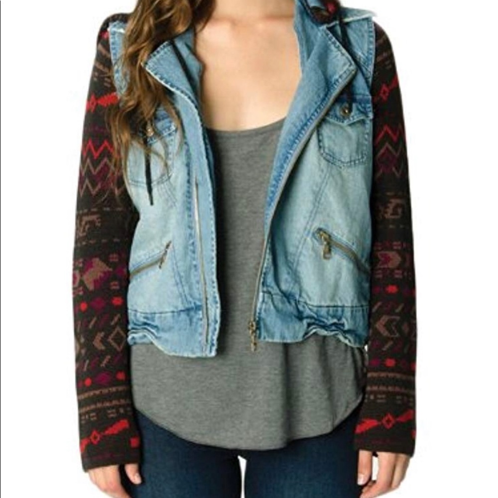 Billabong Slow Down Jacket Removable Hoodie M